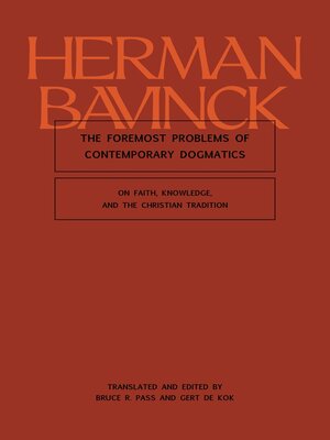 cover image of The Foremost Problems of Contemporary Dogmatics